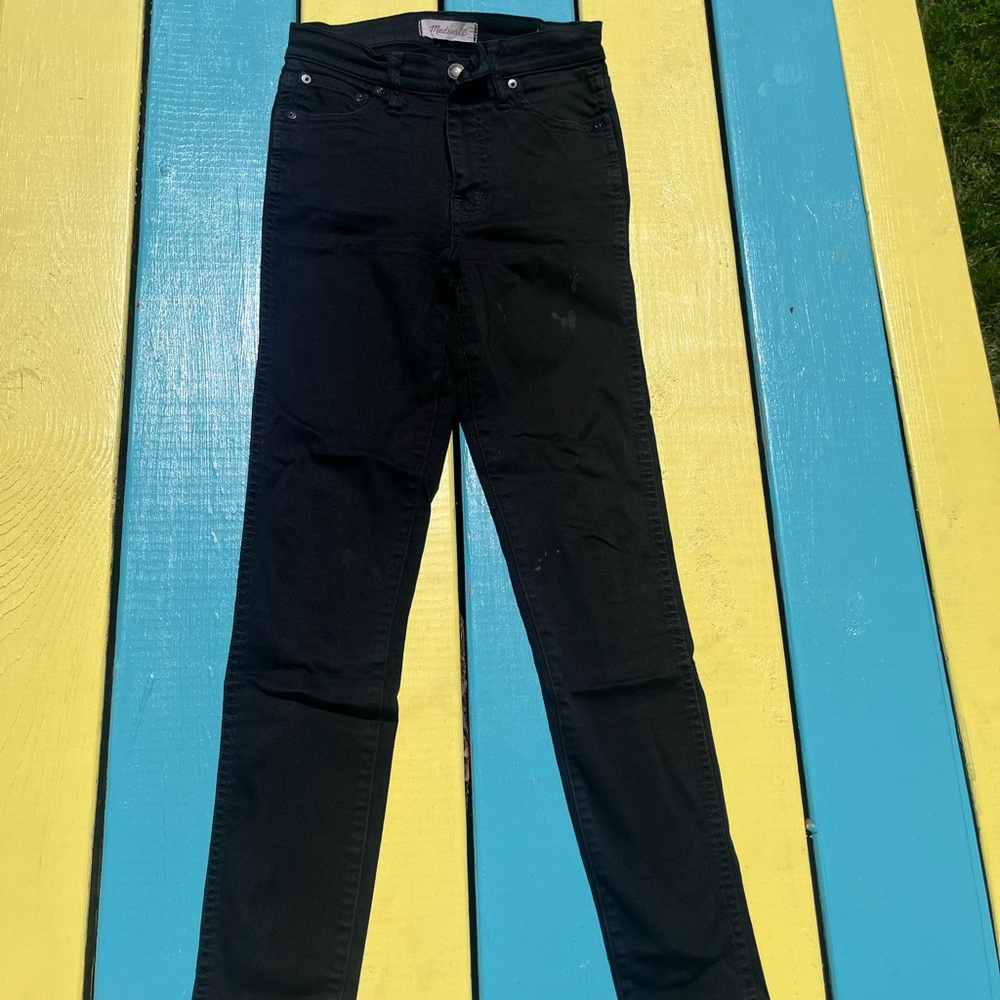Madewell Black High-Rise Skinny Jeans